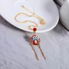 Pendentif Colliers Arrivée Mode Collier ethnique pour femmes émail multi-style Beijing Opra Masque fait à la main cadeau unique bijoux