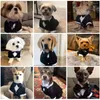 Ubrania odzieży dla psa moda impreza pensjowa show formalny kombinezon krawat krawatowa koszula ślub smokingu na halloween kostium dla małych psów koty zwierzęta domowe
