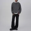 Męskie swetry Jacquard mężczyzn proste codzienne klasyczne nastolatki Trendy japoński styl luźne wszechpretny kolor czysty kolor jesień zima inteligentna swoboda