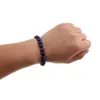 Charm Bracelets Mens Womens 8mm Lapis Lazuli Gemstone Beads Beaded Jewelry Stretch Bracelet