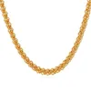 Cadenas Collare ed Cadena de eslabones para hombres Oro rosa Plata Color oro Collar Joyería completa N134291q