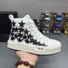 Amri buty gwiazdy sneakersa Designer Mężczyźni SKEL TOP Niskie trampki Women Luksusowe skórzane płótno wysokiej jakości buty Designerskie buty z rozmiarami pudełka 39-46 609