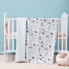Blankets "80x100cm Bamboo Cotton Baby Muslin Swaddle Blanket Cute Soft Print Towel Wrap "