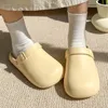 Waterdichte katoenen pantoffels dames Beige eenvoudige baotou indoor home huishoudelijke antislip warme katoenen sleep heren winter katoenen hoespantoffels