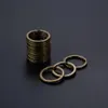 Keychains Lanyards 100st DIY Key Ring Metal Vintage Bronze Nickel Split Key Chain Keyring 20mm 25mm 28mm 30mm 32mm 35mm Connectors 231025