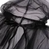 코스프레 코스프레 할로윈 의상 여성 후드 얇은 명주 그물 망토 블랙 흰색 빨간 웨딩 브라이스 바닥 길이 부드러운 메쉬 망토