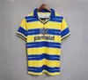 1999 2000 Parma Calmy Retro Soccer Jersey Classia 1998 93 94 95 97 98 99 00 Baggio Crespo Cannavaro Vintage Football Shirt Stoichkov Thuram 01 03 03