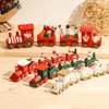 Kerstdecoraties Kerst Houten Trein Vrolijke Kerstdecoraties voor Thuis Cristmas Ornament Kerst Navidad Noel Geschenken Gelukkig Jaar 2024 231025