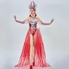 Stage Wear Halloween Cosplay Stile Punk Rave Outfit Sexy Gogo Dancer Costumi Donna Party Nightclub Dj Pole Dance Abbigliamento XS6942