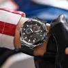 Armbandsur Lige Mens Watches Casual Chronograph Waterproof Military Sports Wrist Watch Fashion Quartz Calender Man Clock Relogio Masculino 231025