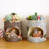 Planters POTS Creative Tree House Animals Flower Pots For Succkulents Plants Decorative Planters Fairy Garden Container Hem Desktop Decoration 231025