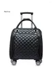 Duffel Bags 18 polegadas Mulheres Carry On Hand Bagagem Bag Rolling Mala Travel Trolley Wheeled