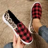 Kleid Schuhe Flache Frauen Vulkanisierte Schuhe 2023 Herbst Trend Leopard Print Nähte Größe 35-43 Casual Leinwand Bequeme Weiche Sohle Skate Schuh T231025