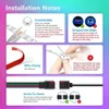 Outros suprimentos para festas de eventos 510M 5050 RGB LED Strip Light DC12V 60ledsm Kit de fita flexível de mudança de cor para casa sala de estar quarto Natal DIY Deco 231025