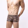 Unterhosen Herrenunterwäsche Mode Leopardenmuster Atmungsaktiv U Konvexer Beutel Sexy Boxershorts Kopf