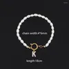 Link Armbänder Klassische 26 Anfangsbuchstaben Armband Frauen Temperament Imitation Perle Perle Für Schmuck Geschenk