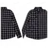 Camisas de desenhista jaqueta cromo primavera / outono coração hoodie solto camisa xadrez para homens mulheres casais casuais chromees corações casaco de mangas compridas t4sk