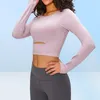 yogasports outfit sports women gym fitness clothes longsleeved Tshirt padded half length bra running slim athletic yoga top4679135