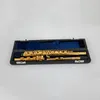 USA Powell PS705 Flute Professional Cupronickel Otwarcie C Key 17 Hole Flute 18K Gold Planed Instrumenty muzyczne z skrzynią 00
