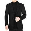 Men's Suits Autumn Men Woolen Blazers Jackets Cashmere Business Casual Coats Male Slim Fit Wool 4XL