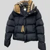 23WF Woman Down Jackets Fashion Letter Hooded Downs Coat Winter Thicked Parka Outwear Top Unisex Warm Cotton Clothes S-4XL