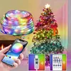 Christmas Decorations 10M LED Remote Control Colorful String Lights Smart Bluetooth APP USB Waterproof Outdoor For Decoration 231025