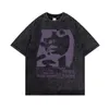 Men's T-skjortor The Eras Tour 2023 World Concert Washed Shirt Men Women Star Esthetic T-Shirt Fashion Harajuku Overdized Tees