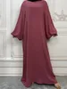 Plus -klänningar Modest Abaya Ramadan Musulman de Mode Maxi Robe Turkiet Kaftan Islamiska kläder Muslim för kvinnor Hijab Dress Caftan Vestidos 231024