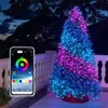 Decorações de Natal Luzes de fada 100200 LEDs Mudança de cor Smart String Light À prova d'água Controle de aplicativo Twinkle para quarto Xmas Tree 231025