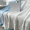 Dapu couverture imitation laine douce écharpe châle léger et chaud treillis canapé-lit