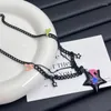 Anhänger Halsketten Mode Kragen Halskette Stern Note Punk Metall Kette Y2K Choker Statement Schmuck Schlüsselbein Großhandel