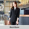 Kvinnors kostymer Fashion Women Solid Color Black Blazer Jacket Casual Long Sleeve Coat Office Formal Lady Single Button Blazers Work Suit