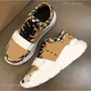 Designer Burrberry Sapatos Sapatilhas Sapatos Listrados Homens Mulheres Vintage Sneaker Plataforma Trainer Temporada Shades Flats Trainers Marca Clássico Sapatos Ao Ar Livre