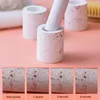 Toothbrush Holders Diatomite Toothbrush Holder Toothpaste Stand Shelf Bathroom Accessories Quick-drying Shower Electric Toothbrush Storage Rack 231025