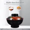 Schüsseln, Miso-Schüssel, kleine Suppe, traditionelle japanische Multifunktions-Reis, asiatische Ramen-Nudeln, Restaurant, Blumenbehälter mit Deckel