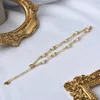 Bracelets de cheville XF800 perle d'eau douce naturelle bracelet de cheville réglable à la main Style rétro créatif en or 14 carats pour femmes bijoux fins J1006 231025