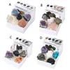 5Pcs Chakra Stone Tumbled Crystal Natural Rough Raw Healing For Yoga Meditation Reiki Kits X4YA Earrings & Necklace271k