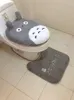 Okładki toaletowe w stylu zwierząt Totoro łazienka pokrowca toaletowa wc poduszka do kąpieli okładka toaleta 3 sztuki toaleta 231025