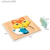 Puzzles Baby 3D Tiere Holz Puzzles Cleveres Spiel Montessori Lernen Pädagogisches Spielzeug Für Kinder Puzzle ToysL231025