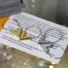 Moda 18k złote kolczyki projektant Hoop v Kolczyka klasyczne kwiaty luksusowe stadnina dla kobiet glamour stal nierdzewna biżuteria 925 srebrna -4