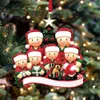 Dekoracje świąteczne wisior osobista rodzina do domu 2023 Navidad Tree wiszące ornament Rok 2024 231025