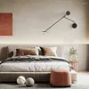 Wall Lamps Atmosphere Decoration Minimalist Office Designer Light Picture Nordic Long Arm LED Lamp Home Bedside