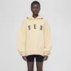 designer hoodie mäns tryck designer sektion lång ärm rund hals lös tröja vit svart bomullsgata streetwear vanlig