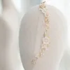 Pinces à cheveux Floralbride Ins Style coquille fleur alliage feuille strass perle bandeau de mariée mariage diadème vigne accessoires femmes bijoux