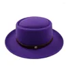 Berets Porkpie Hats for Men Fedoras Jazz Gentleman Flat Top Hat Panama Fashion Sombrero Hombre Chapeu Masculino Vintage Business