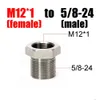 M12X1 Female To 5/8-24 Male Thread Adapter Fuel Filter Stainless Steel Ss Soent Trap For Napa 4003 Wix 24003 Drop Delivery Dhufx
