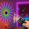 Juldekorationer RGB Fireworks LED -lampor Strip Bluetooth App Control Dream Color Firework Light Music Sync For Wedding Bar KTV Party Room Decor 231025