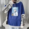 Sweats à capuche pour hommes Genshin Impact Open World Anime Hommes Femmes Kawaii Chongyun Dessin animé Graphique Sweat-shirt coréen Streetwear