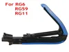 Hoge Kwaliteit RG6 RG11 RG59 Coaxkabel Crimper Compressie Tool Voor F Connector CATV Satellite2517261