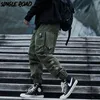 Pantalon Cargo pour hommes, simple route, mode, poches latérales, Hip Hop, Techwear, jogging, Streetwear japonais, 231025